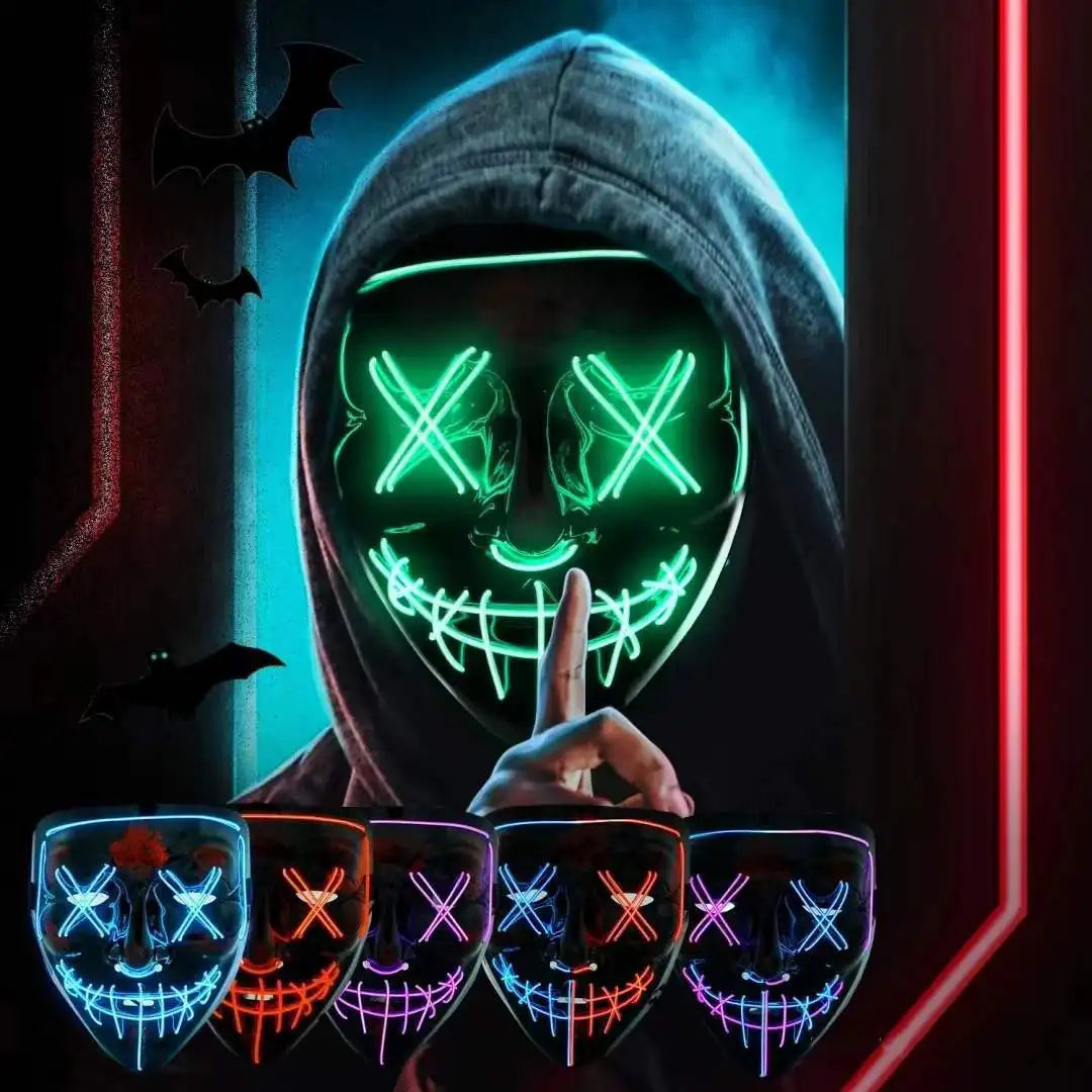 LED Leuchtende Halloween Maske