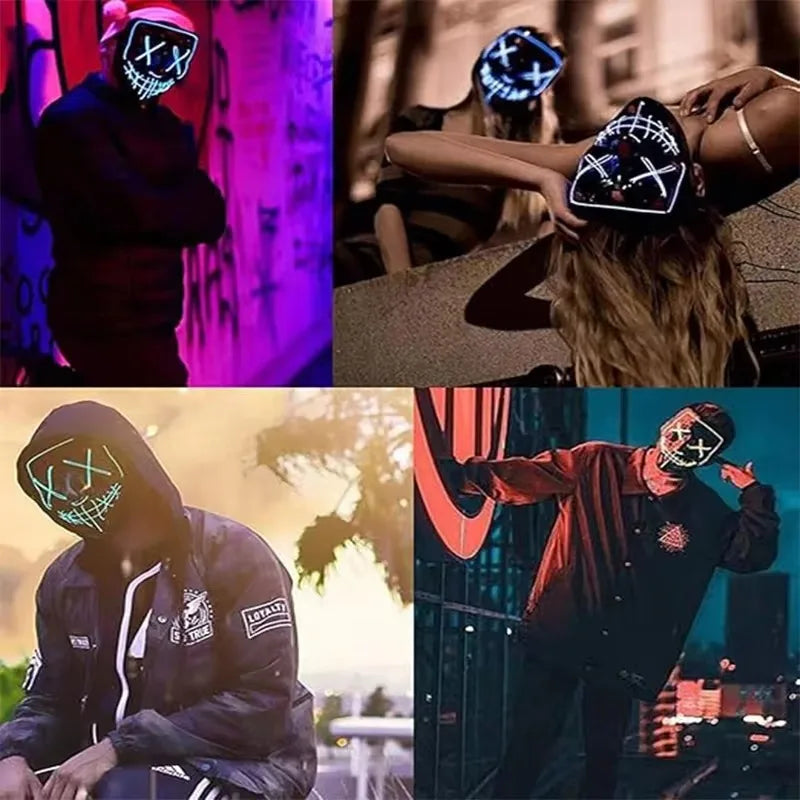 LED Leuchtende Halloween Maske