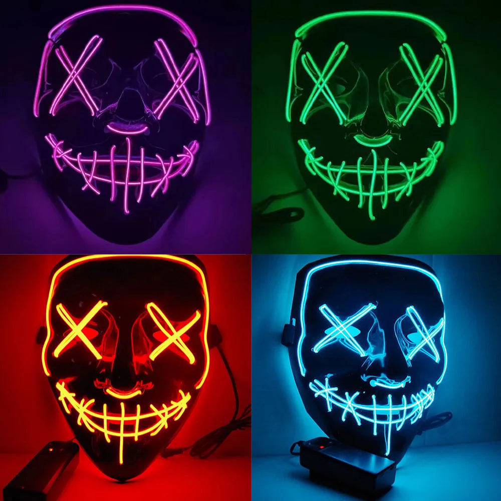 LED Leuchtende Halloween Maske