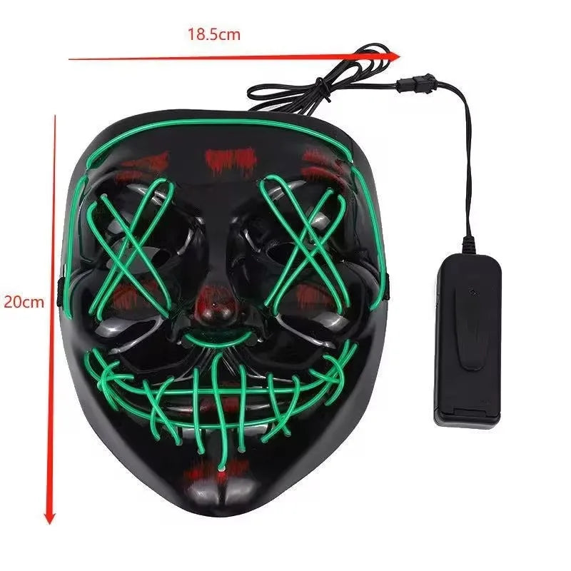 LED Leuchtende Halloween Maske