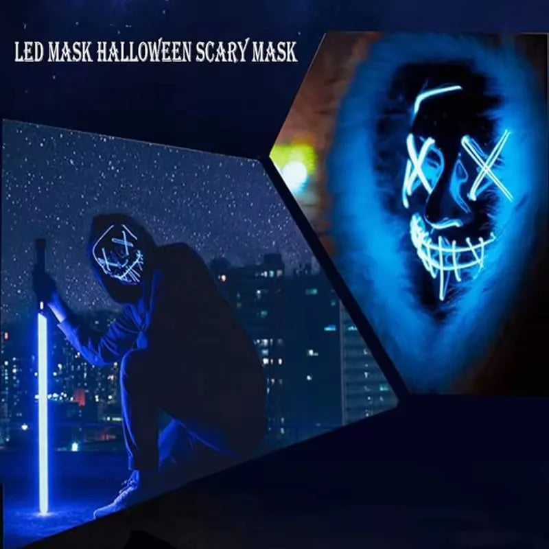 LED Leuchtende Halloween Maske