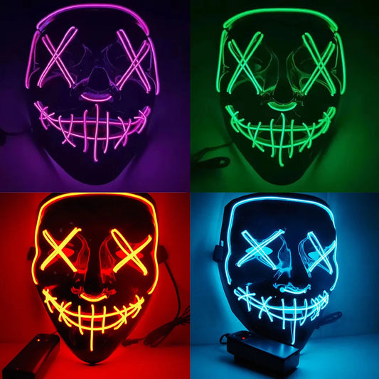 LED Leuchtende Halloween Maske